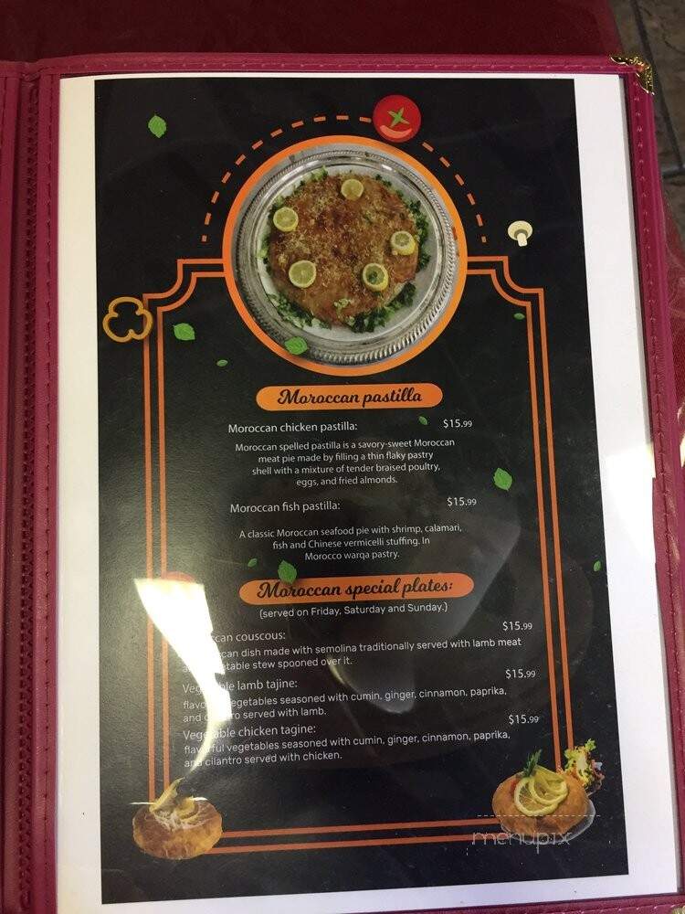 Casablanca Moroccan Cuisine - San Antonio, TX menu_pic