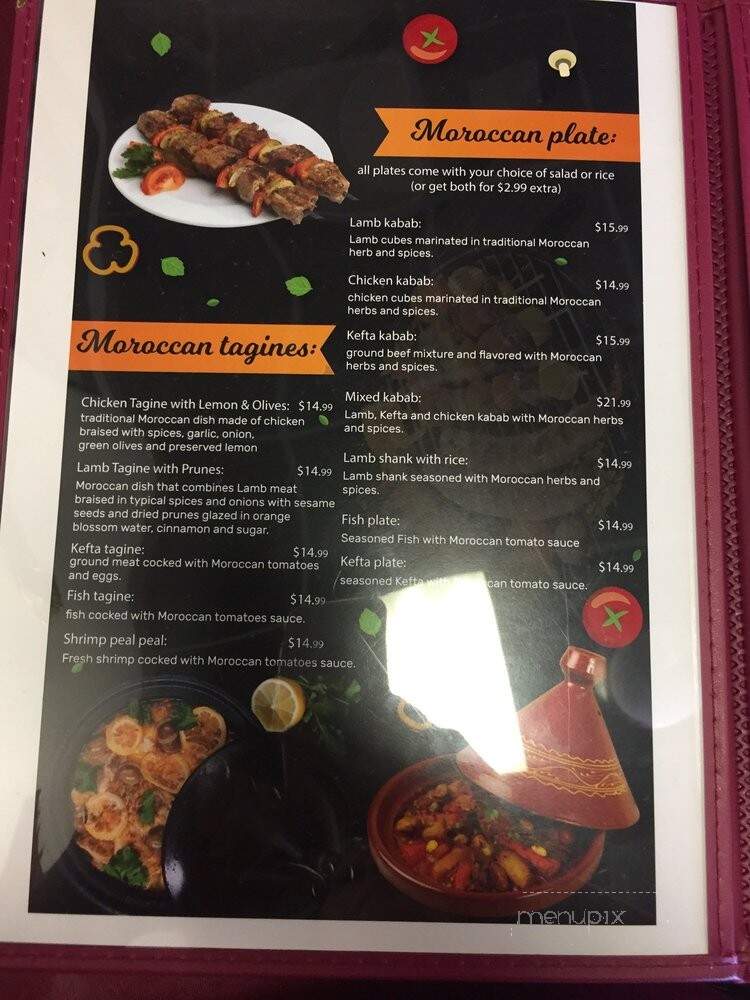 Casablanca Moroccan Cuisine - San Antonio, TX menu_pic