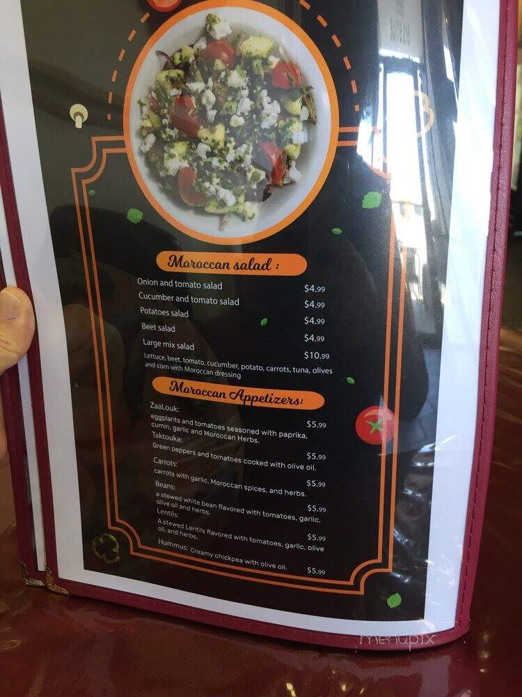 Casablanca Moroccan Cuisine - San Antonio, TX menu_pic