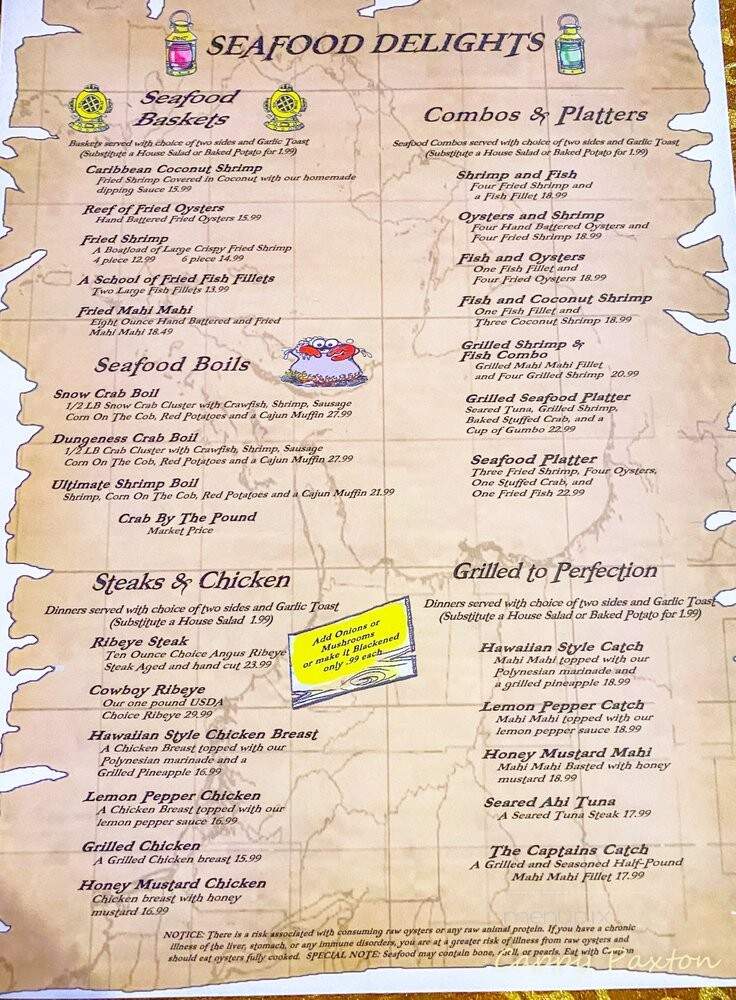 Moby Dick's Souvenir Shop - Port Aransas, TX menu_pic