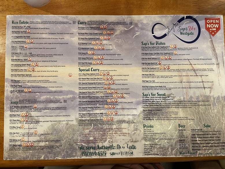 Sap's - Austin, TX menu_pic