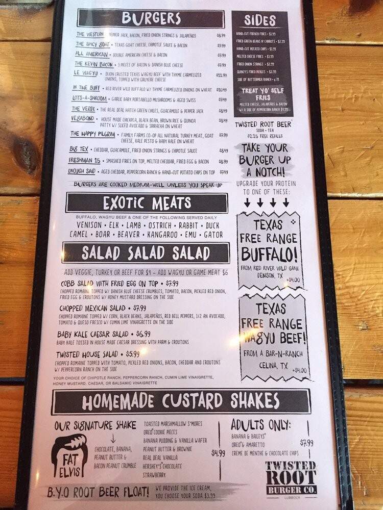 Twisted Root Burger Co. - Lubbock, TX menu_pic