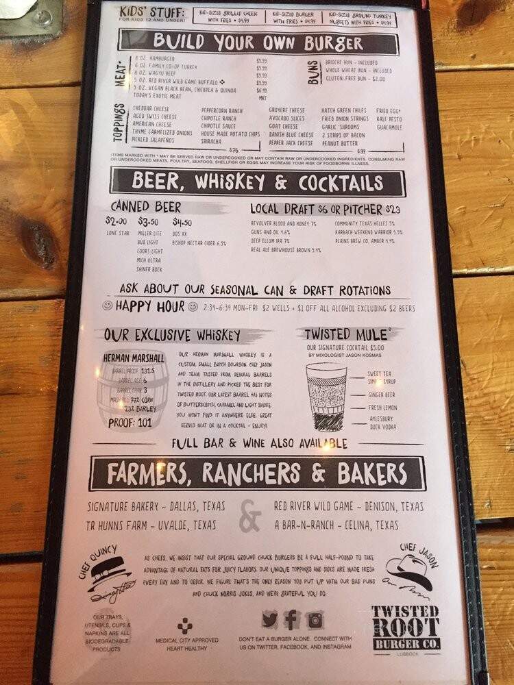 Twisted Root Burger Co. - Lubbock, TX menu_pic