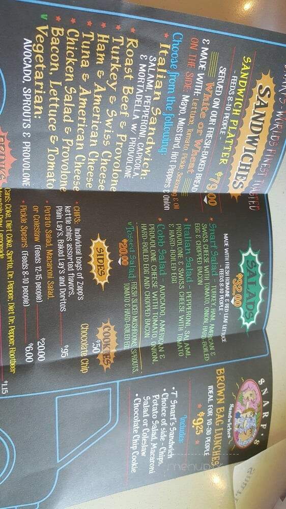 Snarf's - Denver, CO menu_pic
