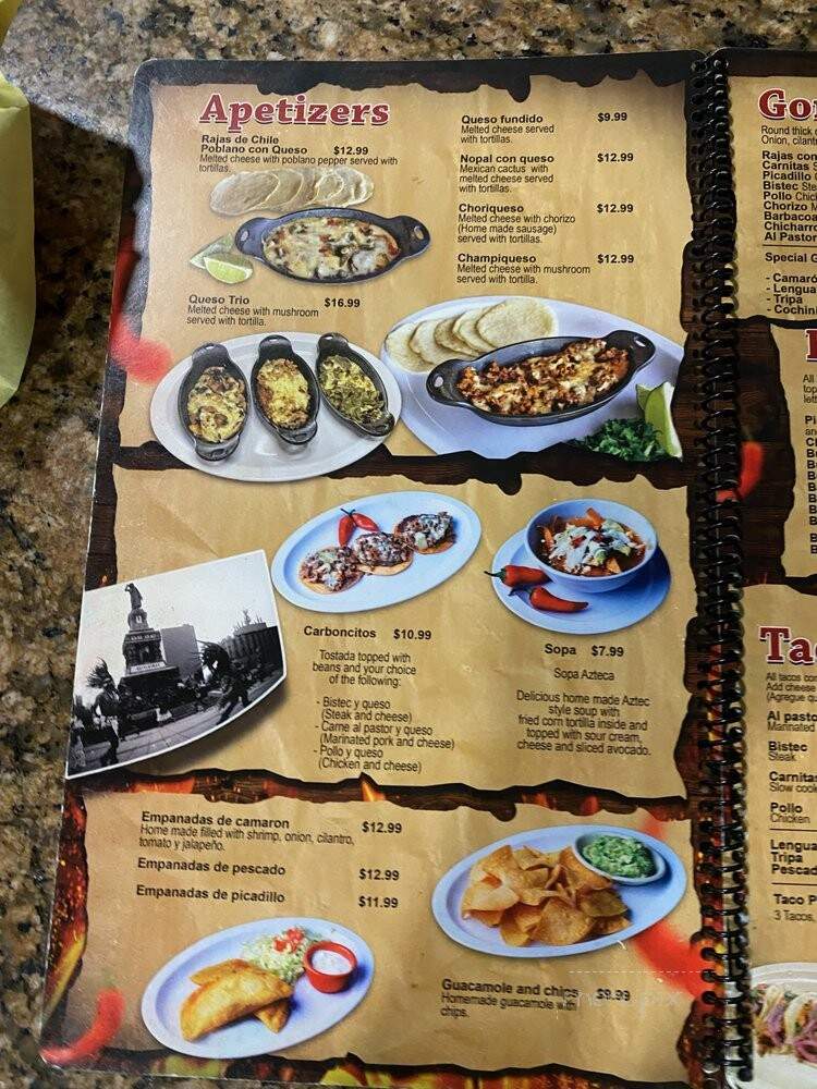 Los Carboncitos - Denver, CO menu_pic