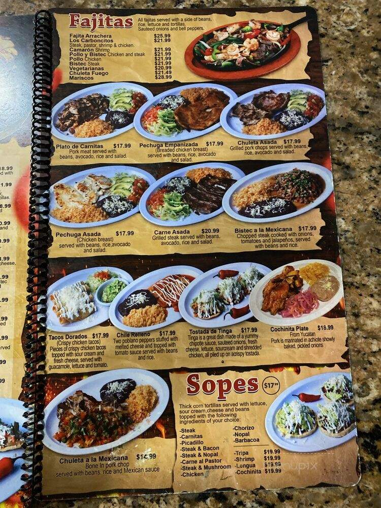 Los Carboncitos - Denver, CO menu_pic