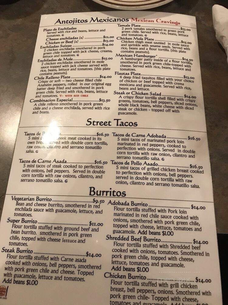 El Noa Noa - Denver, CO menu_pic