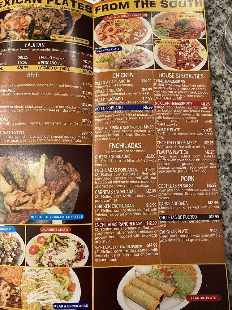 La Casa Del Burrito - Broomfield, CO menu_pic
