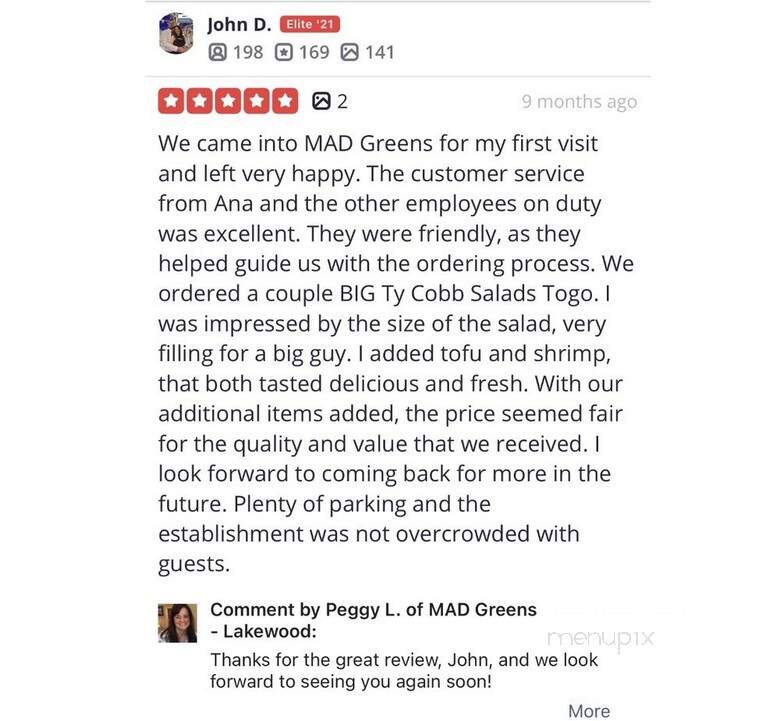 Mad Greens - Lakewood, CO