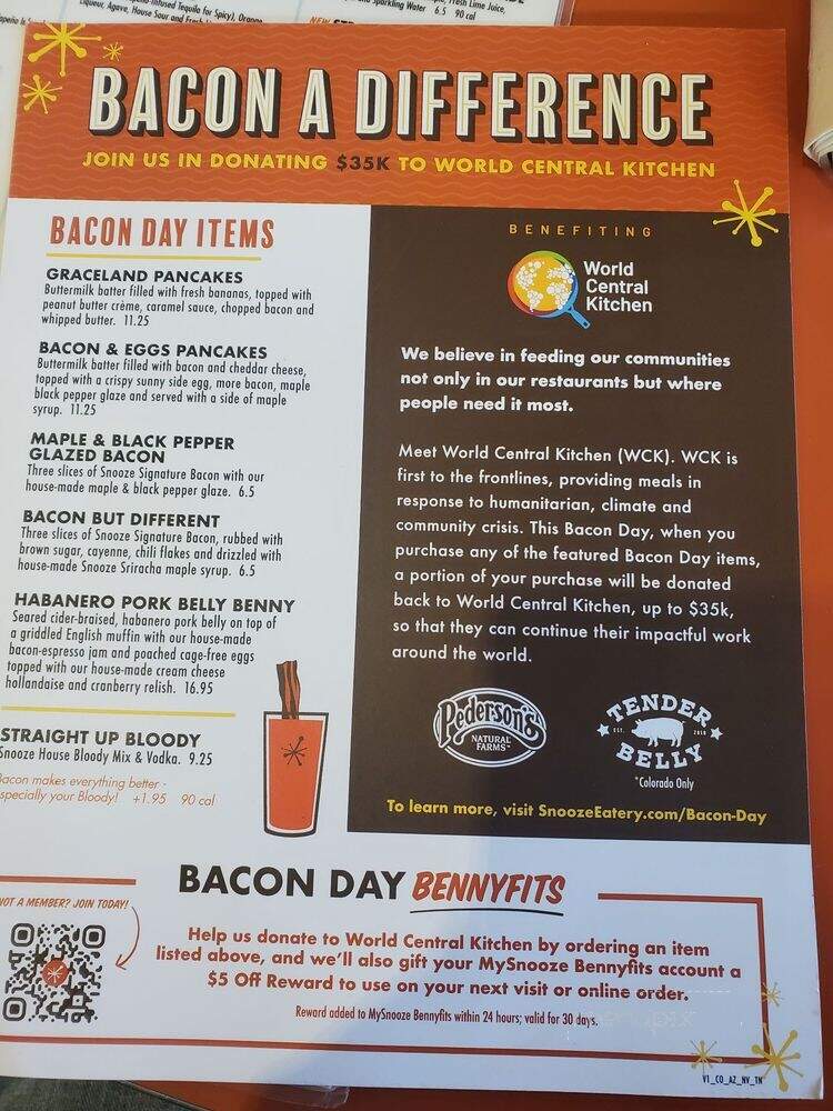 Snooze - Lone Tree, CO menu_pic
