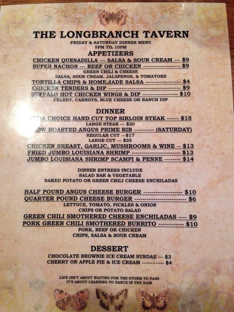 The Grill at Latigo - Elbert, CO menu_pic