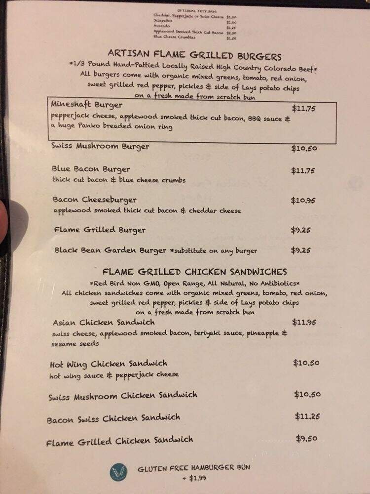 Enterprise Bar & Grill - Rico, CO menu_pic