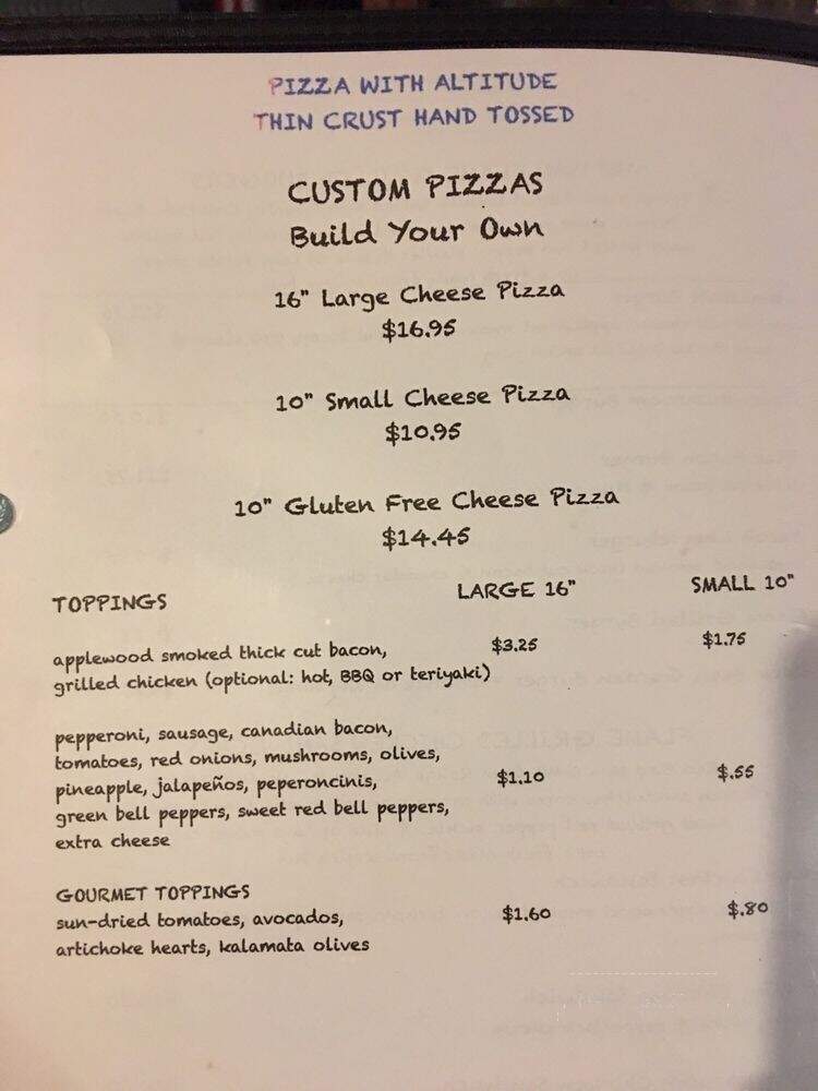 Enterprise Bar & Grill - Rico, CO menu_pic