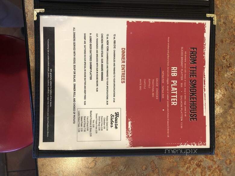 Crazy Ate - Fort Bridger, WY menu_pic