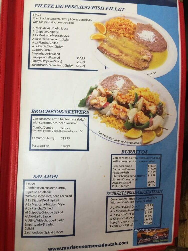 Mariscos Ensenada - Taylorsville, UT menu_pic