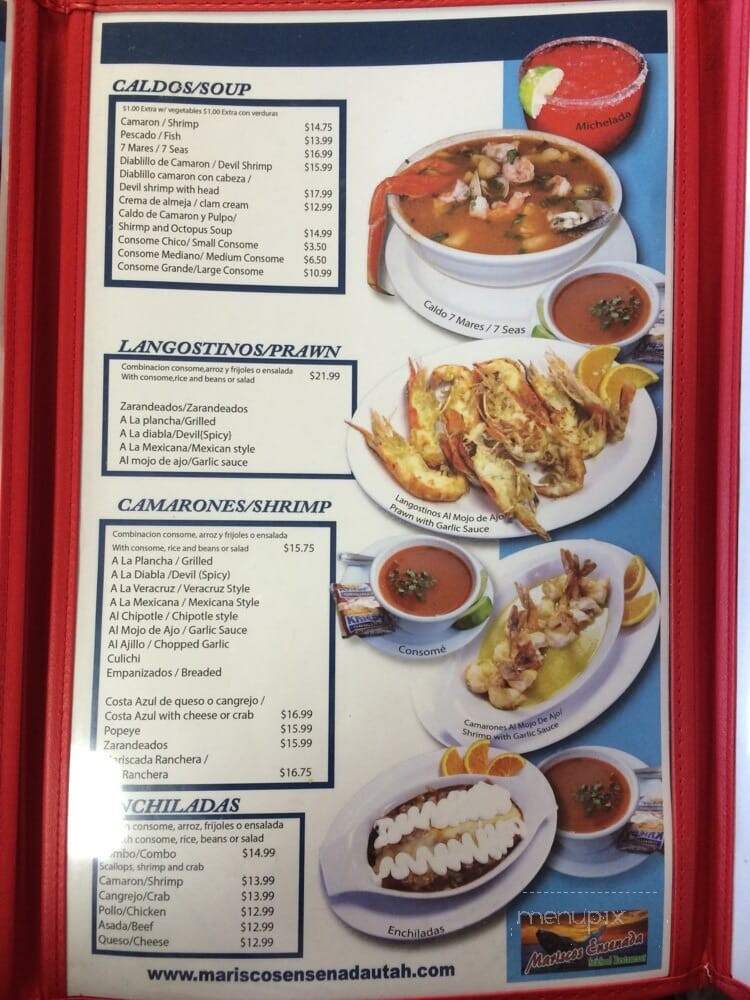 Mariscos Ensenada - Taylorsville, UT menu_pic
