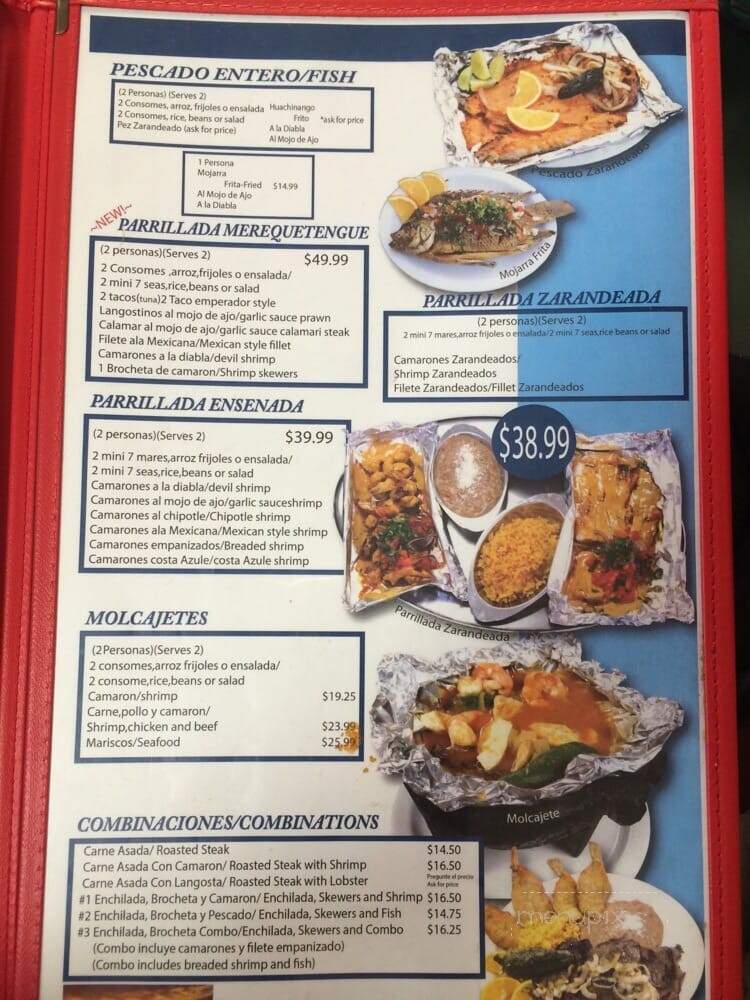 Mariscos Ensenada - Taylorsville, UT menu_pic