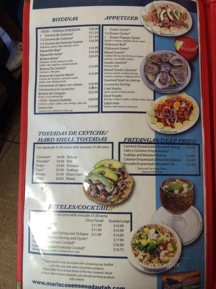 Mariscos Ensenada - Taylorsville, UT menu_pic