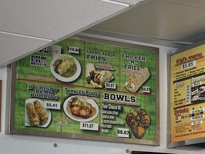Rancheritos Mexican Food - Clearfield, UT menu_pic