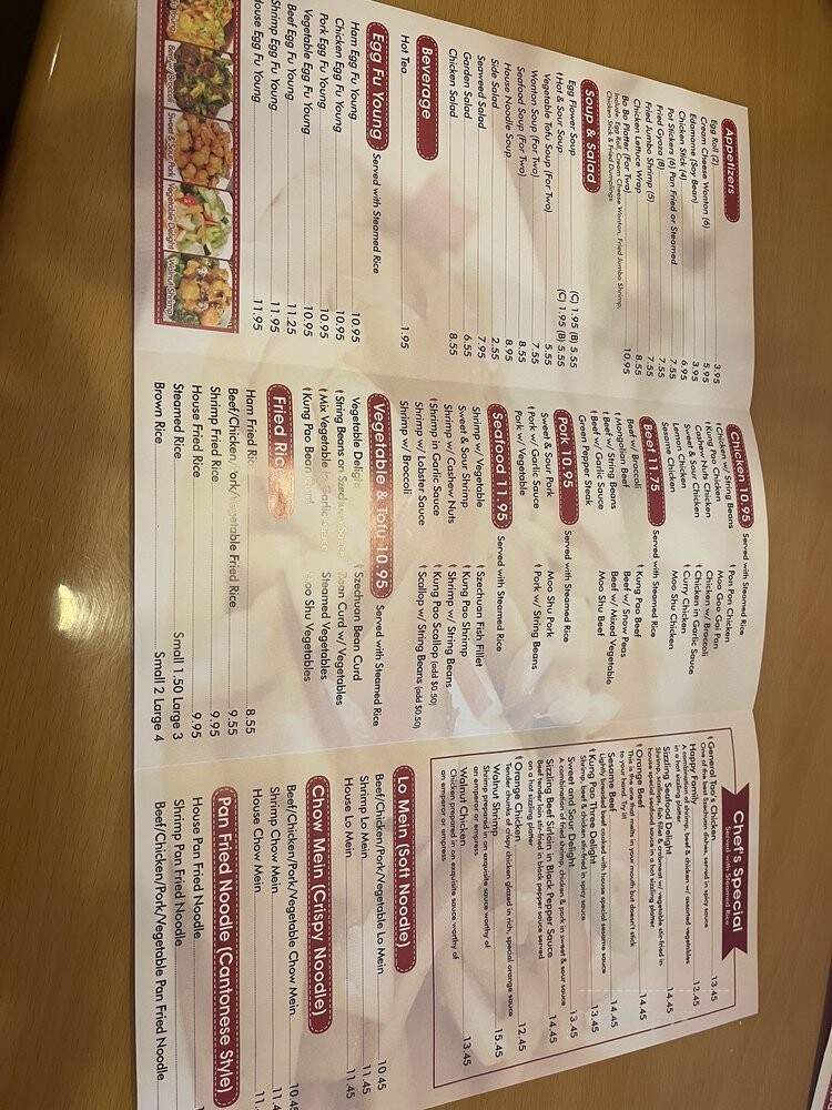 Mandarin Garden - Sandy, UT menu_pic