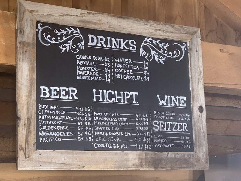 Bearclaw - Sundance, UT menu_pic