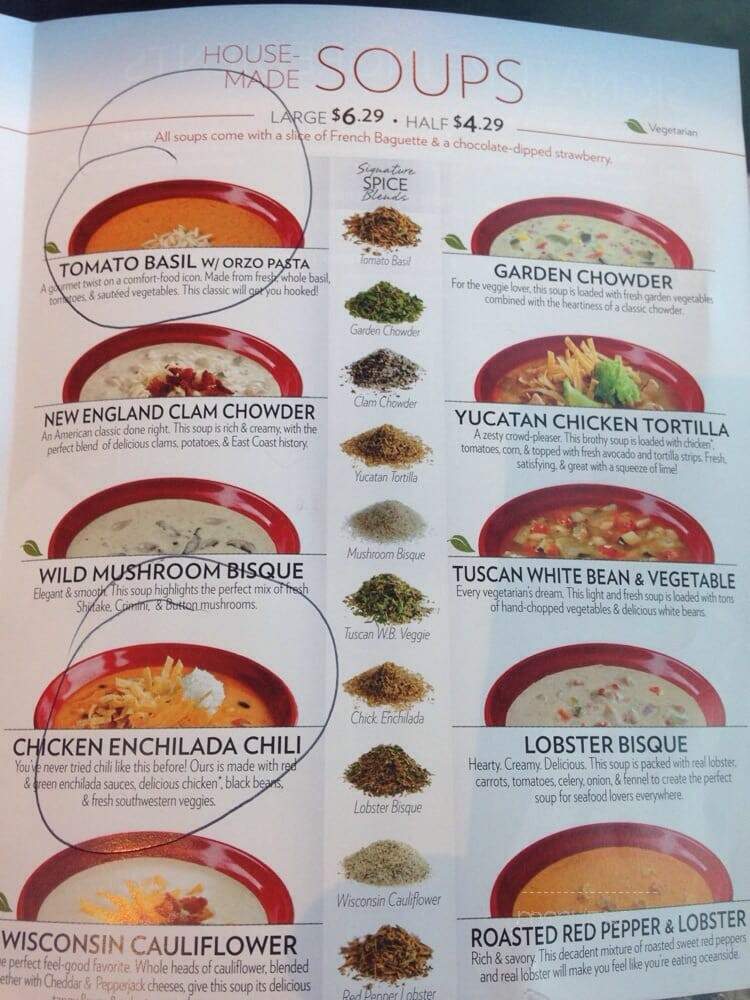 Cafe Zupas - West Valley City, UT menu_pic