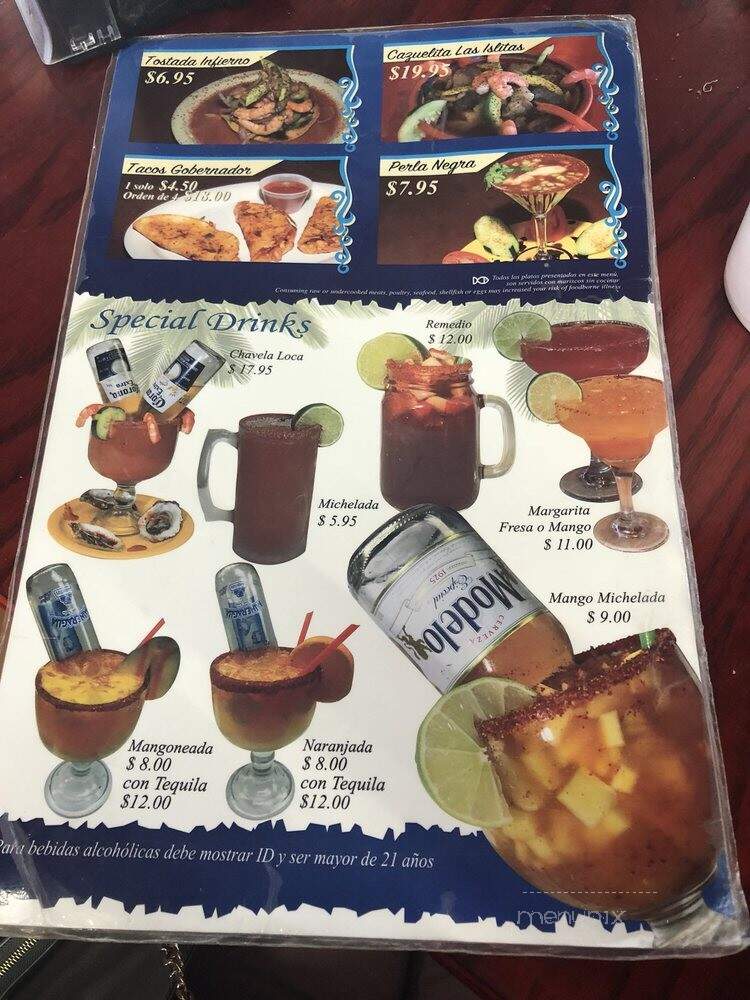 Mariscos Las Islitas - Salt Lake City, UT menu_pic