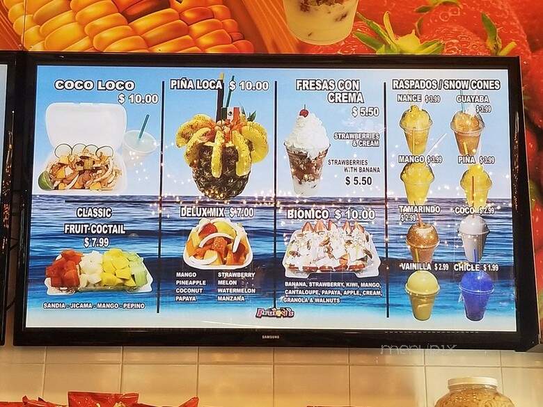 Fruity's - Salt Lake City, UT menu_pic