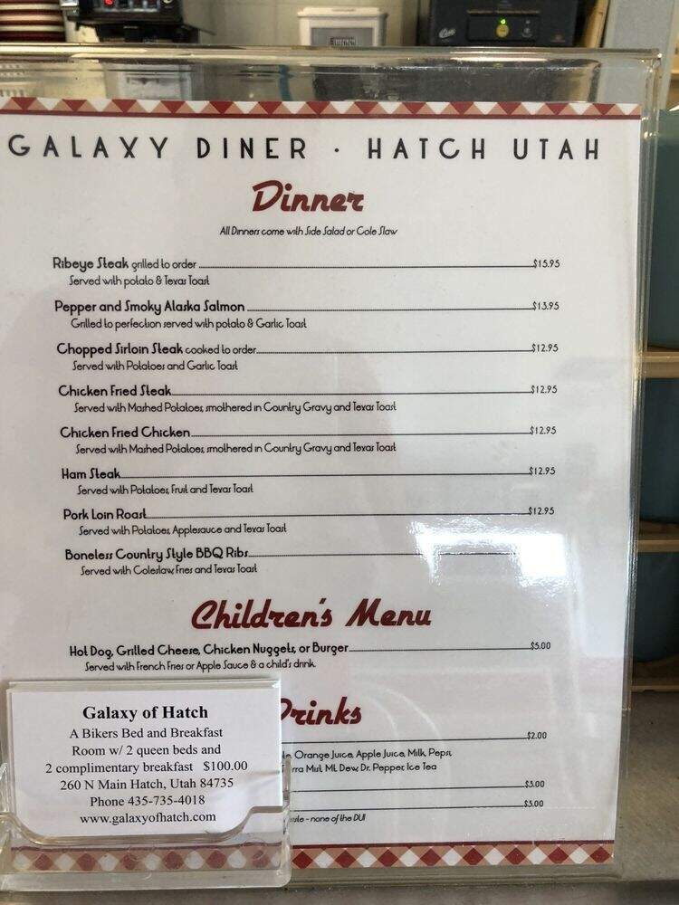 Galaxy Diner - Hatch, UT