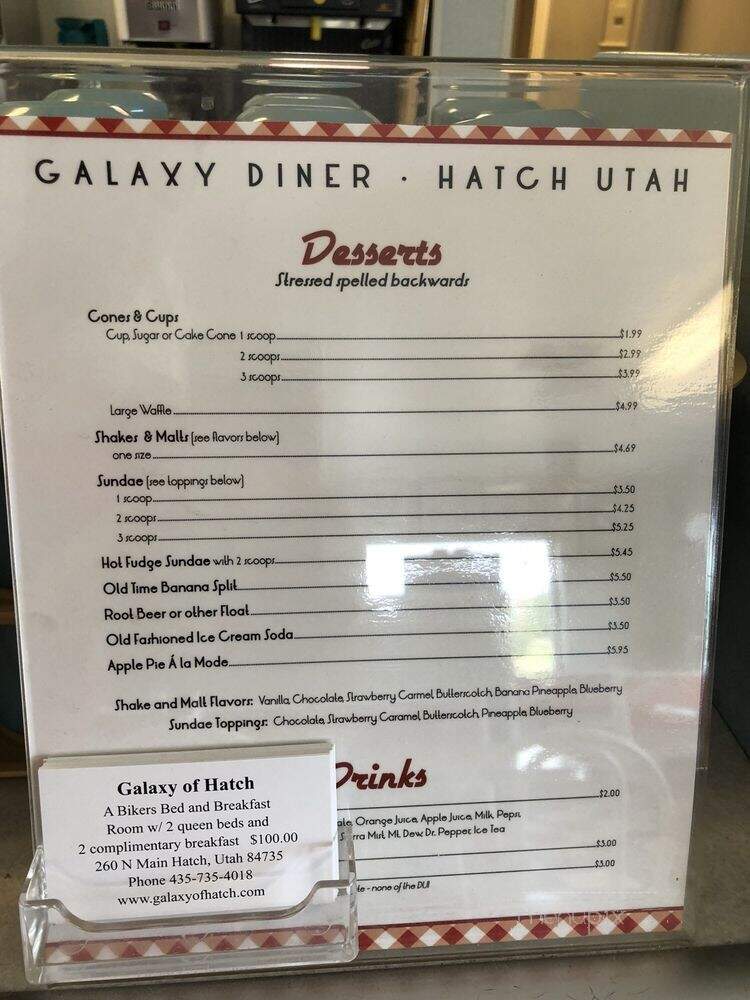 Galaxy Diner - Hatch, UT