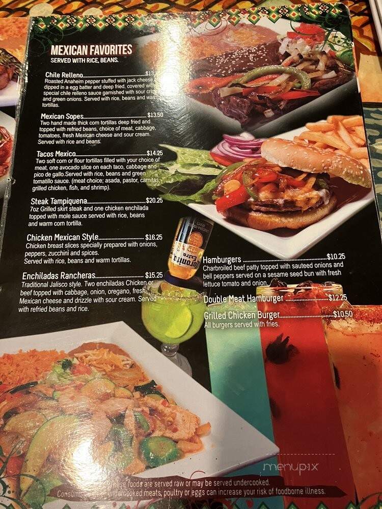 Anaya's Fresh Mexican Restaurant - Glendale, AZ menu_pic
