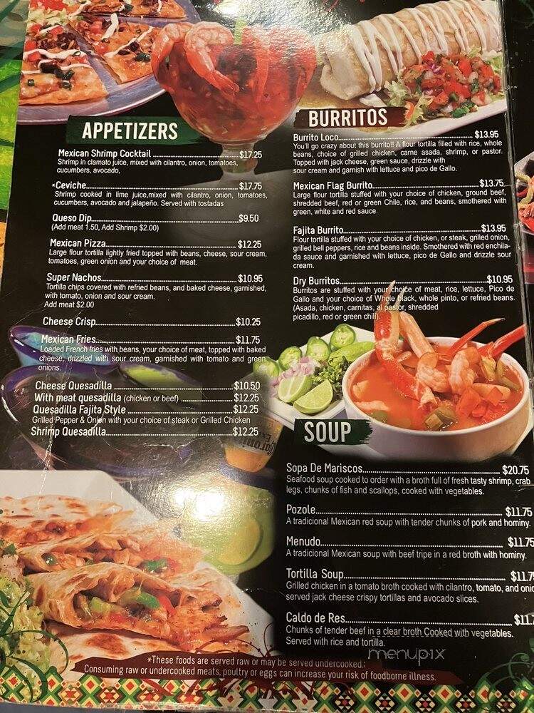 Anaya's Fresh Mexican Restaurant - Glendale, AZ menu_pic