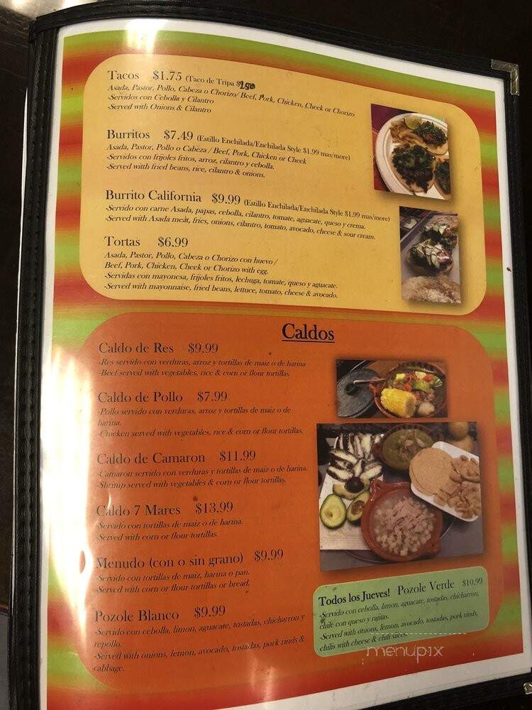 Taqueria El Guerrerense - Phoenix, AZ menu_pic
