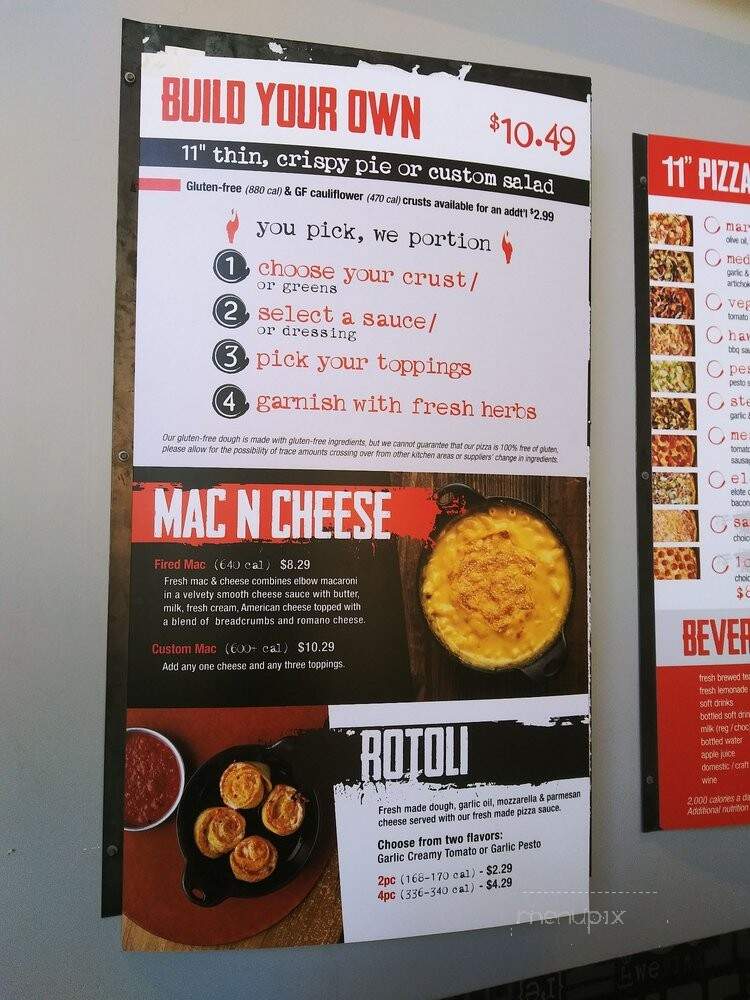 Fired Pie - Scottsdale, AZ menu_pic