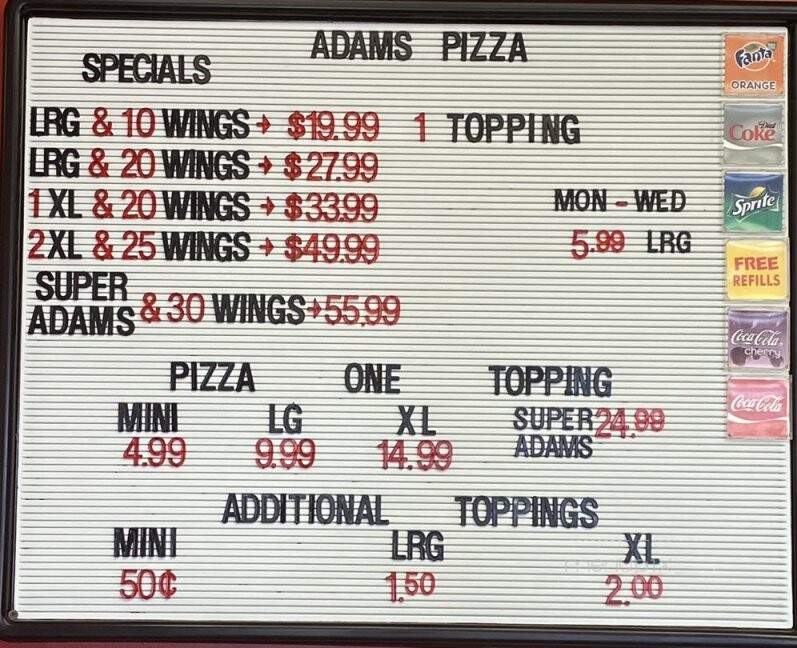 Adam's Pizza and Wings - Tolleson, AZ