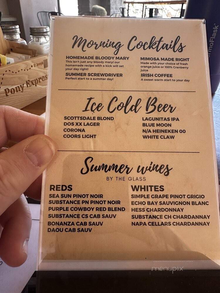 Pony Express Cafe - Scottsdale, AZ menu_pic