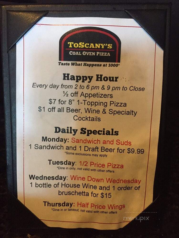 Tony Sacco ' S Coal Oven Pizza - Chandler, AZ menu_pic