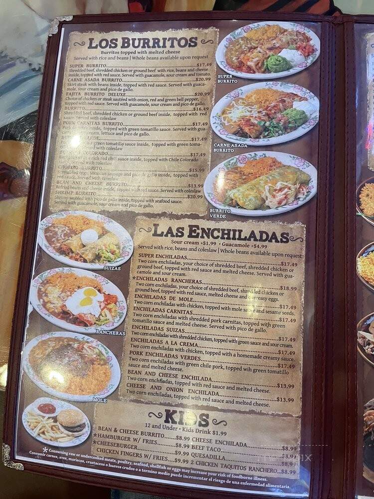 Fiesta Mexicana - Chandler, AZ menu_pic