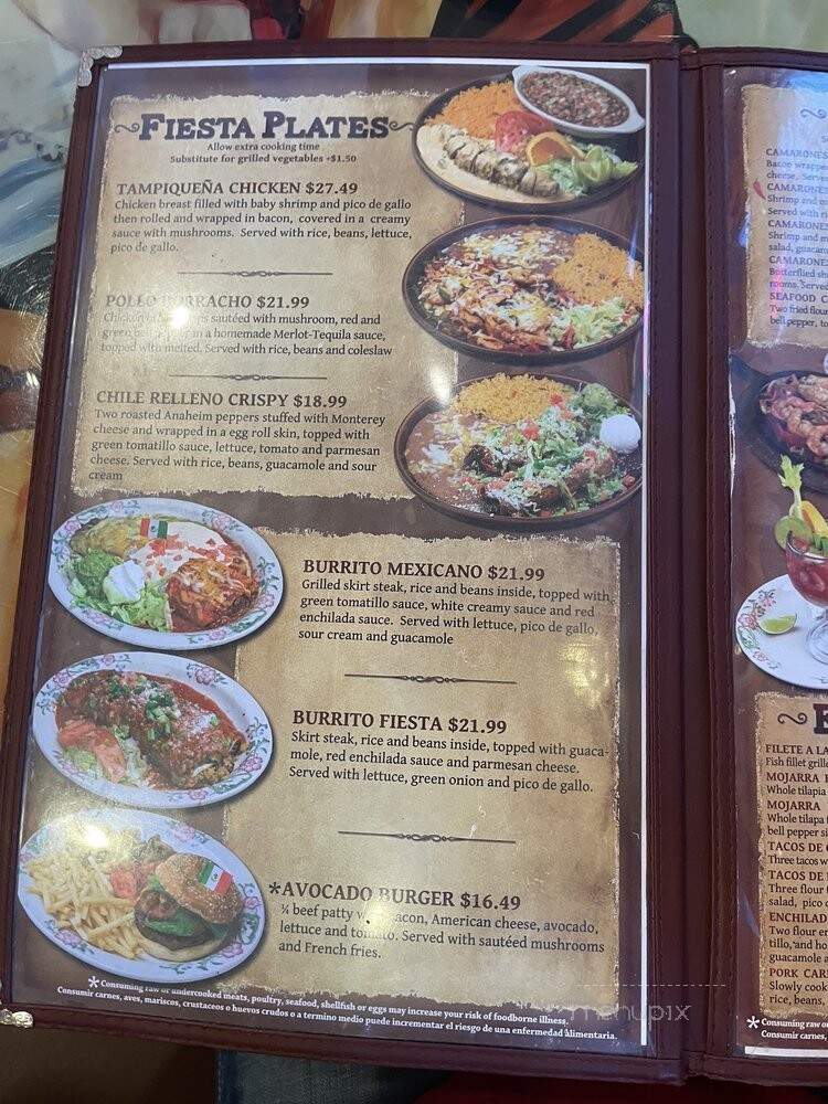 Fiesta Mexicana - Chandler, AZ menu_pic