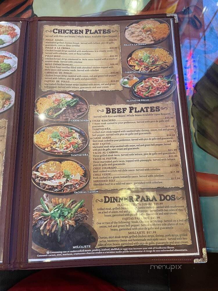 Fiesta Mexicana - Chandler, AZ menu_pic
