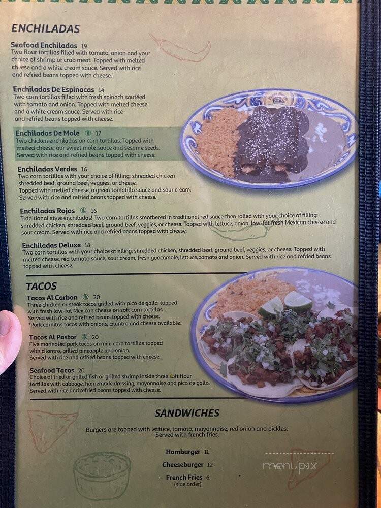 Plaza Bonita - Grand Canyon, AZ menu_pic