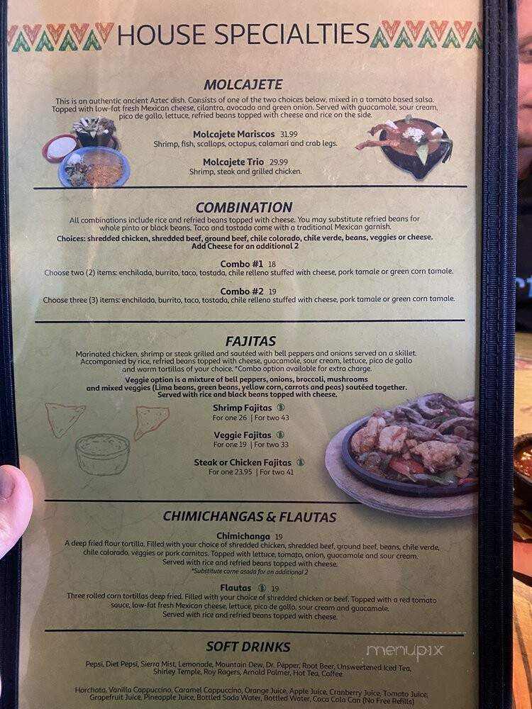 Plaza Bonita - Grand Canyon, AZ menu_pic