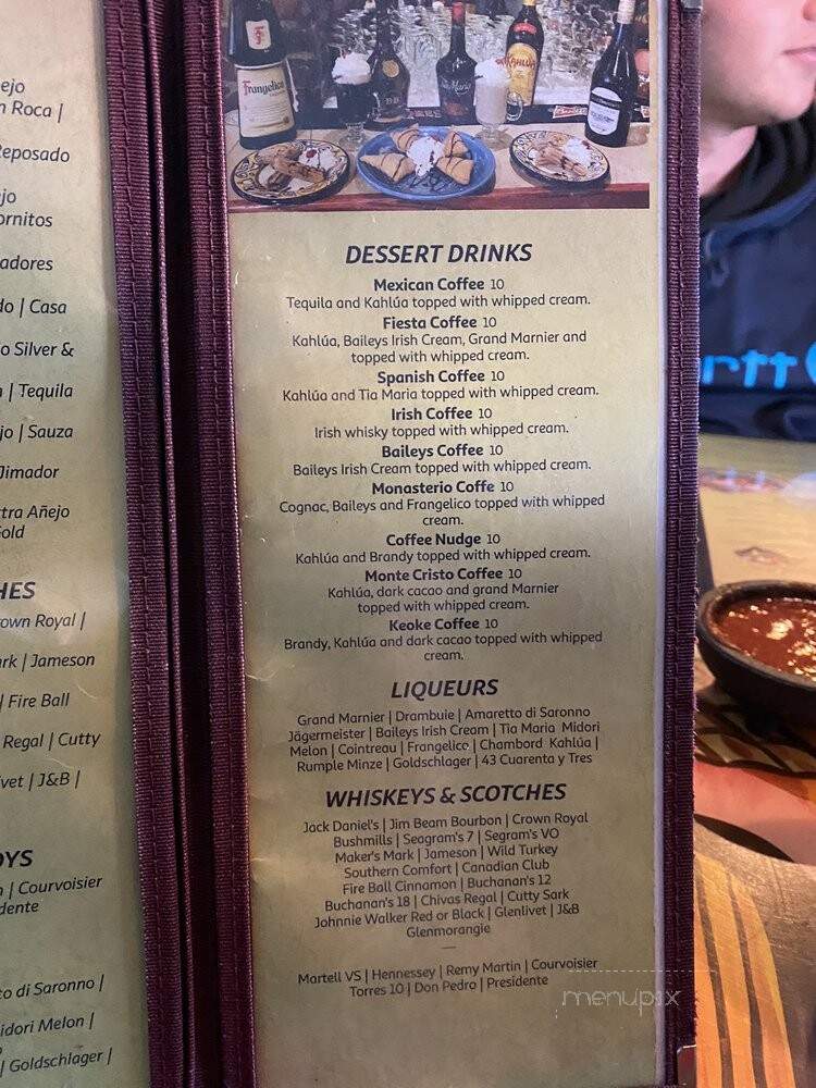 Plaza Bonita - Grand Canyon, AZ menu_pic