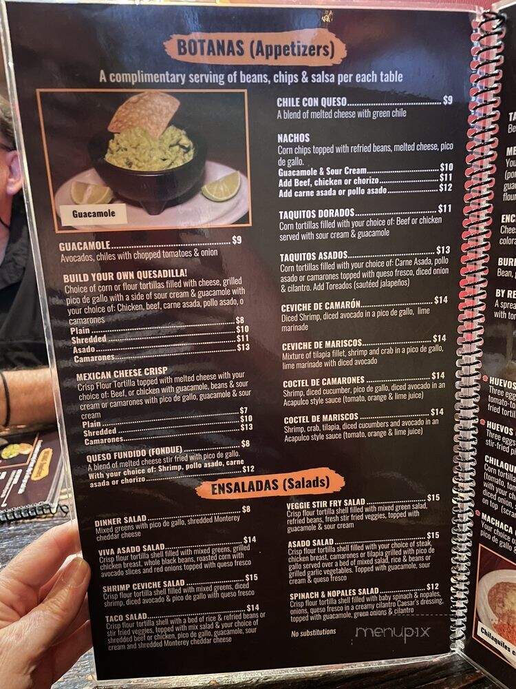 Viva Mercado's Mexican Bar and Grill - Las Vegas, NV menu_pic