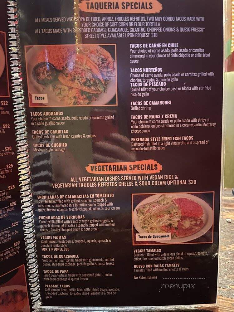 Viva Mercado's Mexican Bar and Grill - Las Vegas, NV menu_pic