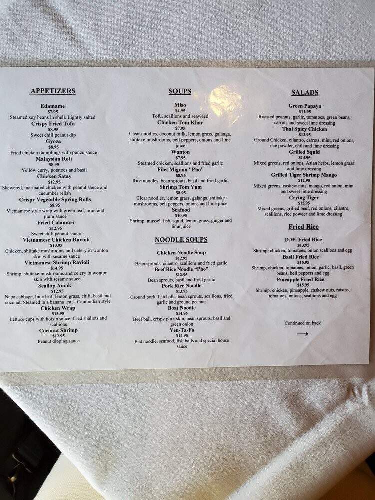 Pan Asian - Las Vegas, NV menu_pic