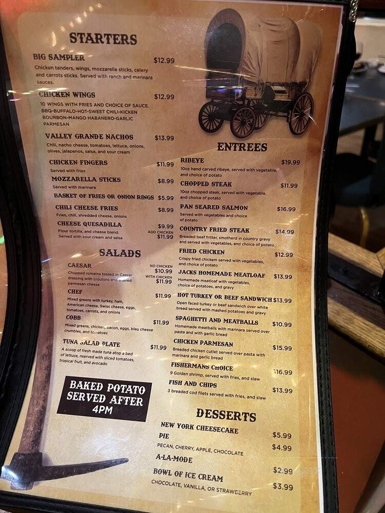 Jack's Cafe - Amargosa Valley, NV menu_pic