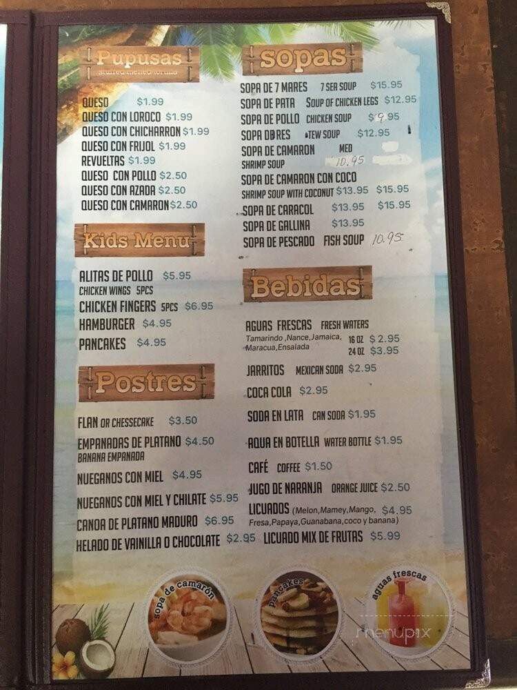 Tipicos Centro America Restaurant - Las Vegas, NV menu_pic