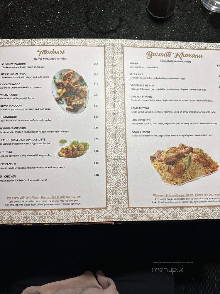 Pure Indian Cuisine - Las Vegas, NV menu_pic