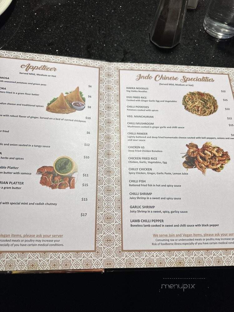 Pure Indian Cuisine - Las Vegas, NV menu_pic